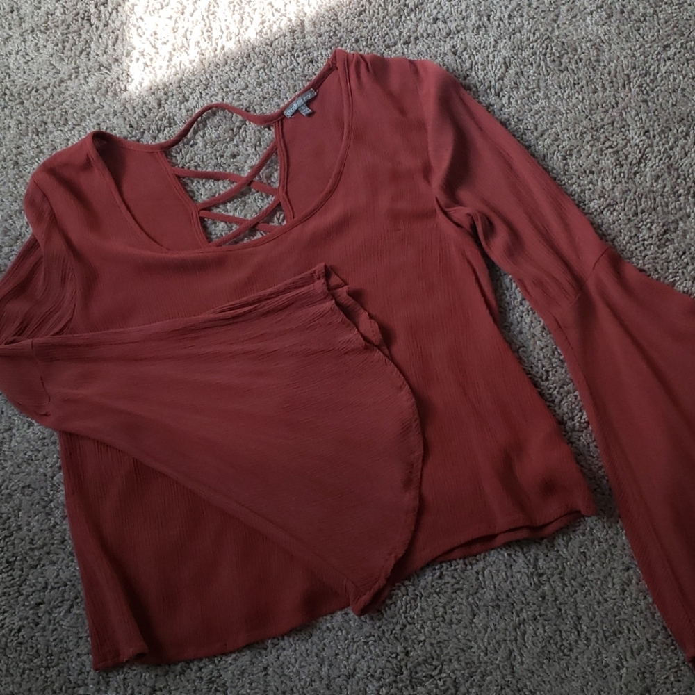 Charlotte Russe Bell Sleeve Tunic